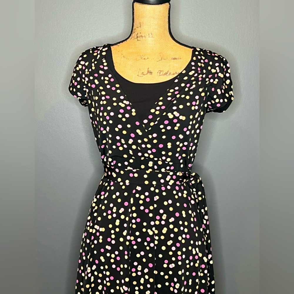 Multi Color Polka Dot, Style and Company Midi Spandex Dress